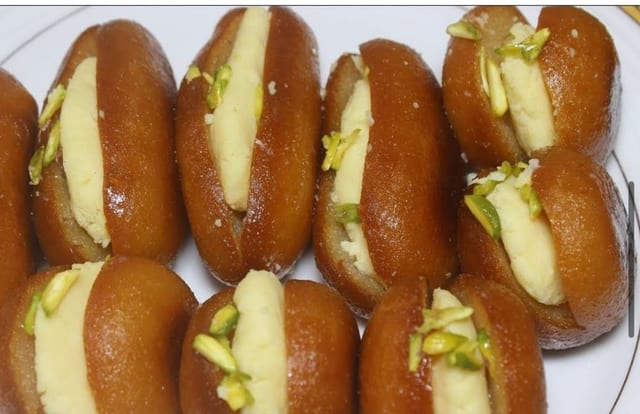 Sandwich Gulab Jamun.