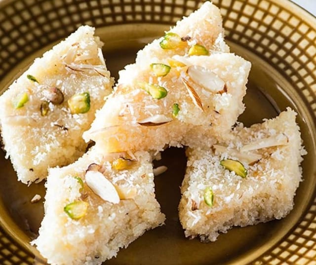 Coconut Burfi.