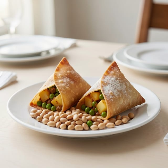 Samosa Chole (2 Pieces).