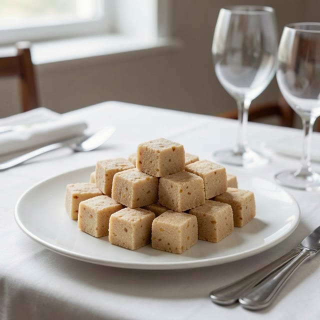 Besan Burfi (1 lb.).