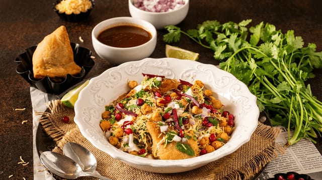Samosa Chaat.