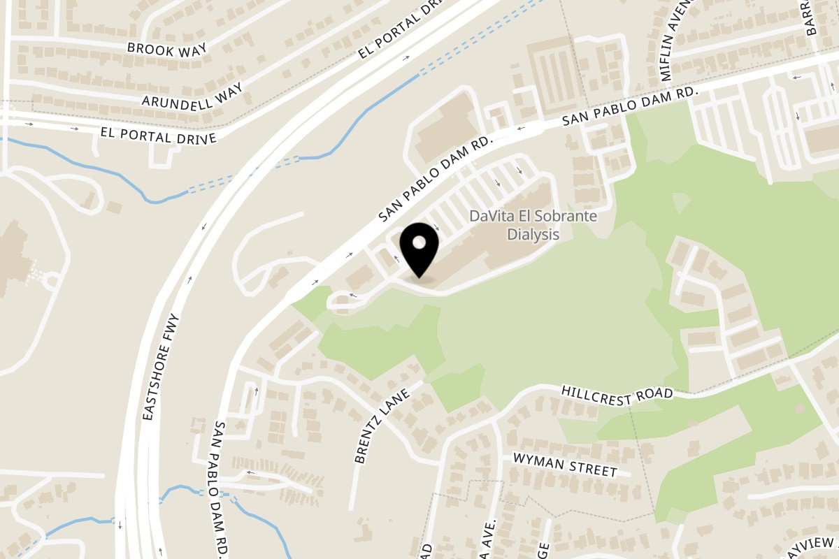Map showing the location of Samraj Indian Restaurant on 3340 San Pablo Dam Rd d2 in San Pablo